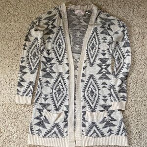 Pink Republic long sweater size medium Aztec print